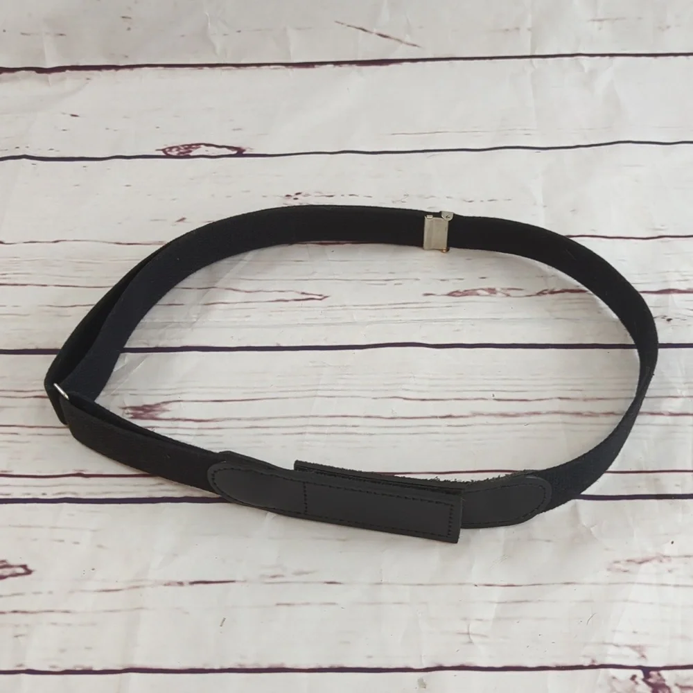 Redkap belt, adjustable canvas hook & loop belt AB14BK, black, sz medium